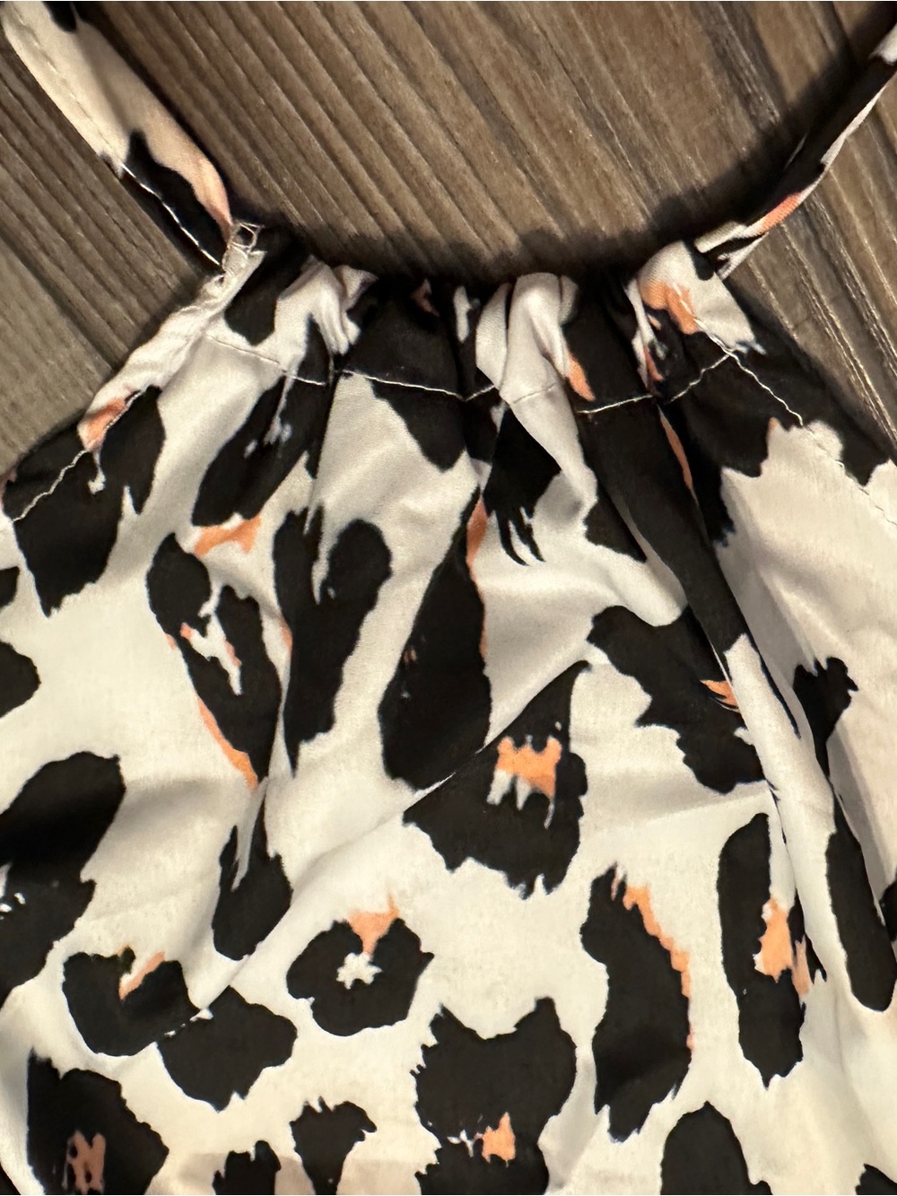 Rachel Zoe Beige and Black Leopard-Print Halter Midi Dress - Picture 4 of 9